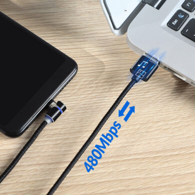 Light Up Your Charging: Magnetic LED USB & USB Type-C Cable