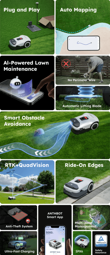 About AnthBot Genie Robot Lawn Mower information