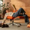 Dynamic lumbar support of the Newtral Freedom X One Chair.