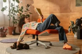 Dynamic lumbar support of the Newtral Freedom X One Chair.