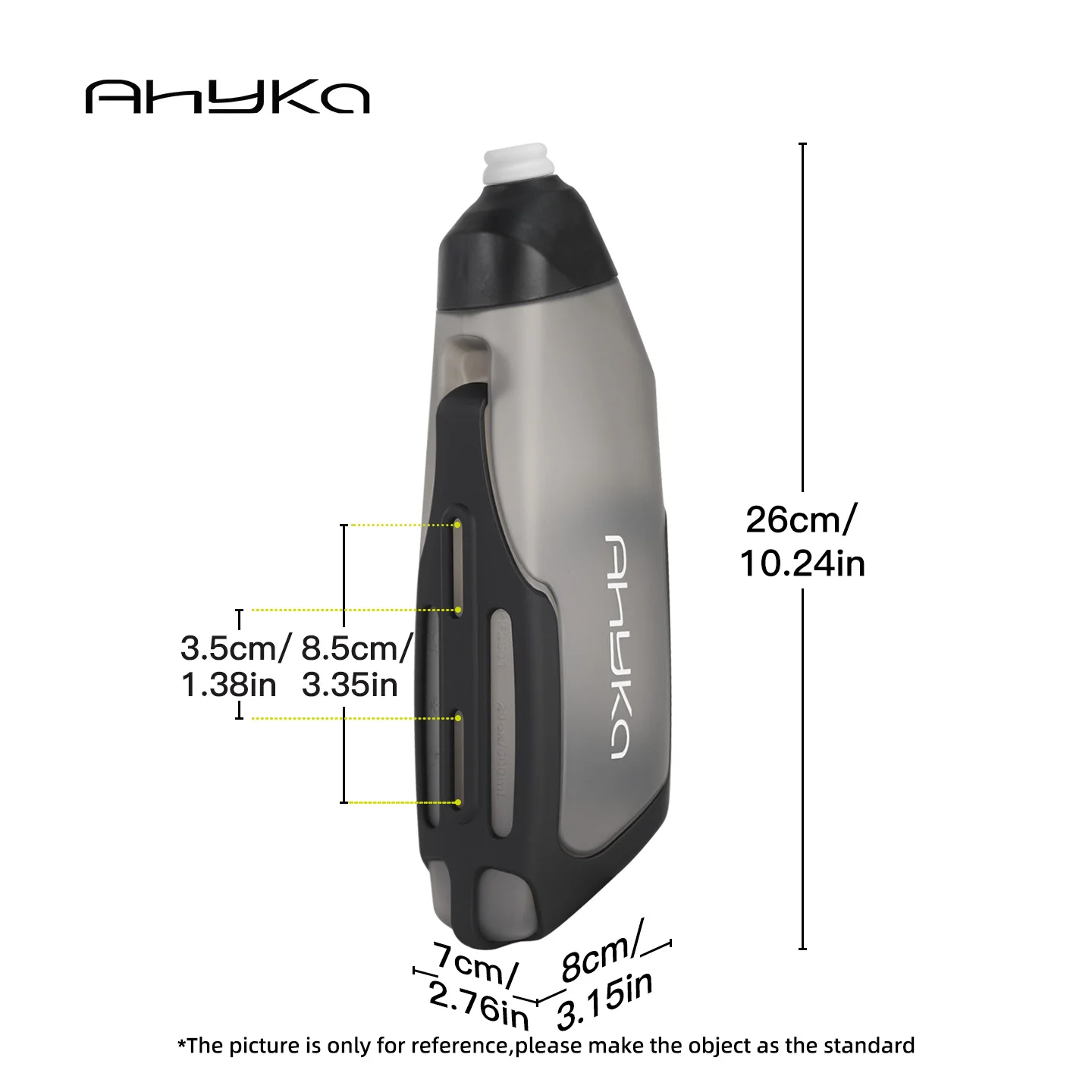 AhyKa 600ml Aerodynamic Bike Water Bottle - Image 3