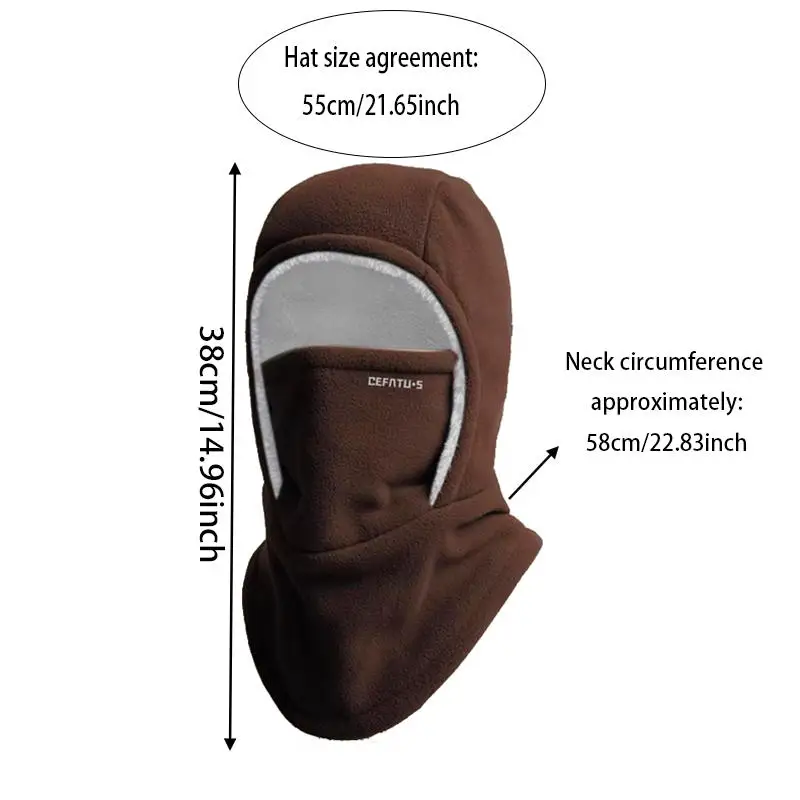 Warm Fleece Windproof Full Face Mask for Outdoor Sports - Image 4