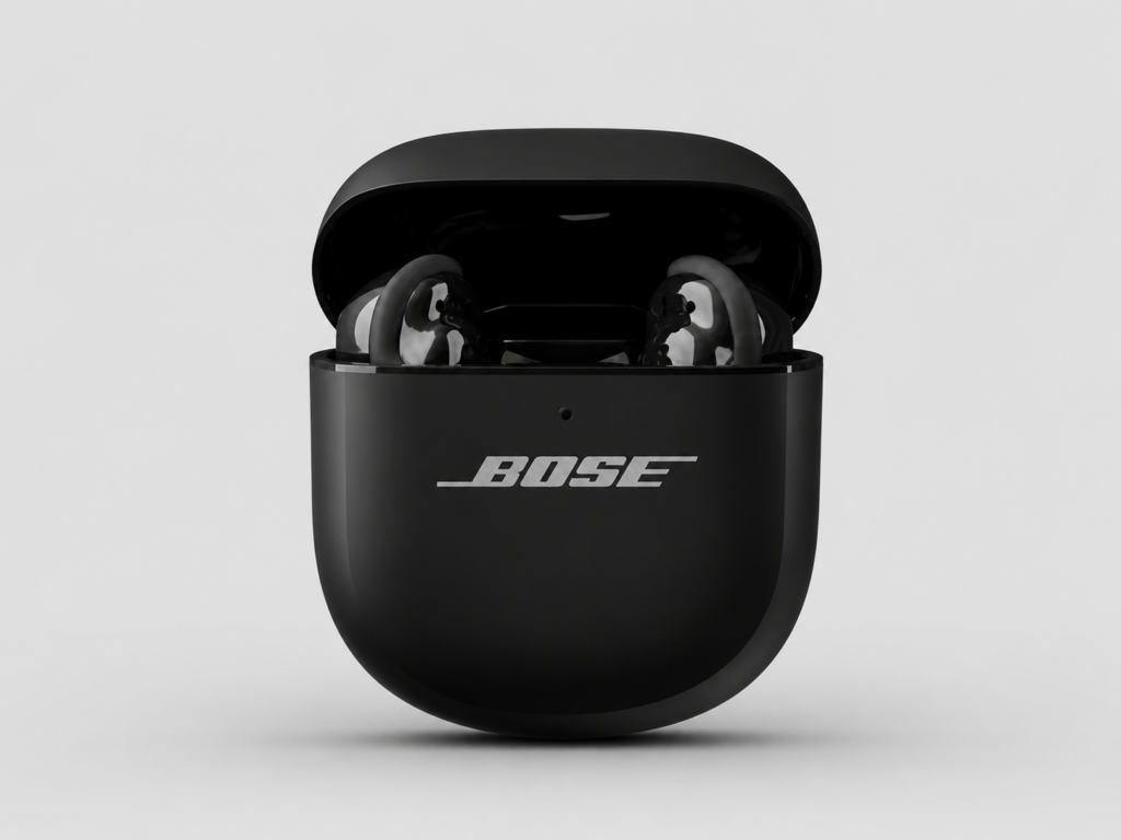 Bose QuietComfort Ultra Earbuds 2nd Gen wireless noise-cancelling earbuds with charging case.